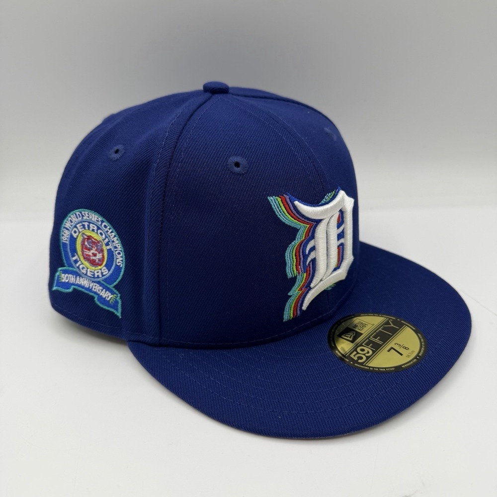 New Era 59Fifty Detroit Tigers Hat Cap 7 3/8 1968 World Series 50th Anniversary